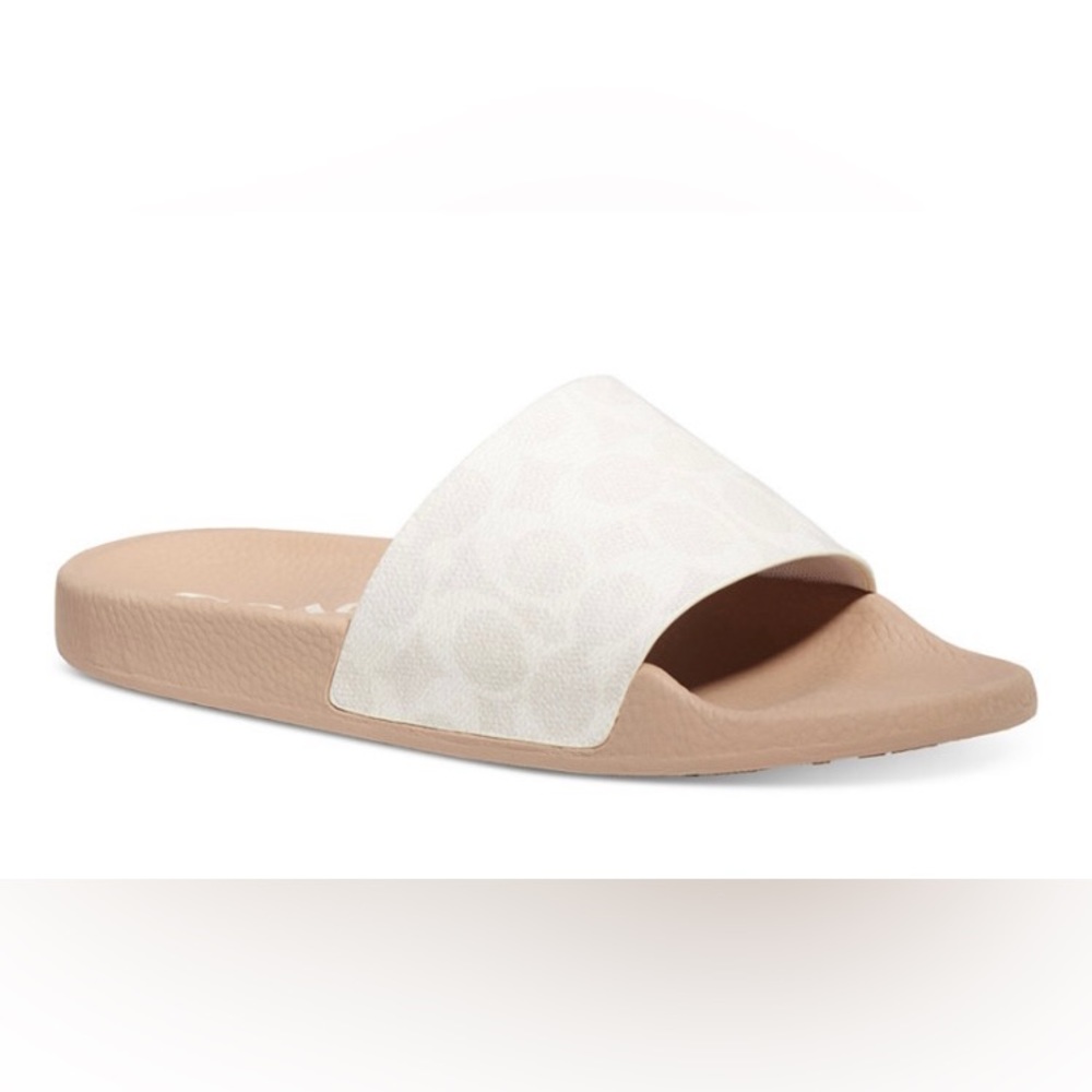 LAST PAIR! Coach Udele Slides Sandals Shoes Pool Slides - Picture 2 of 8
